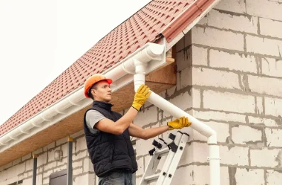 Pose et remplacement de gouttières à Barberaz